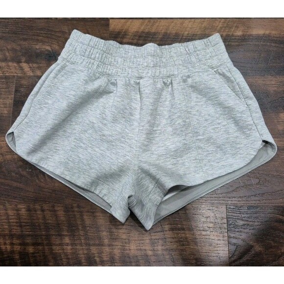 Abercrombie & Fitch Pants - Abercrombie Fitch YPB Neoknit Shorts Women L Athletic Lounge Beach Gray